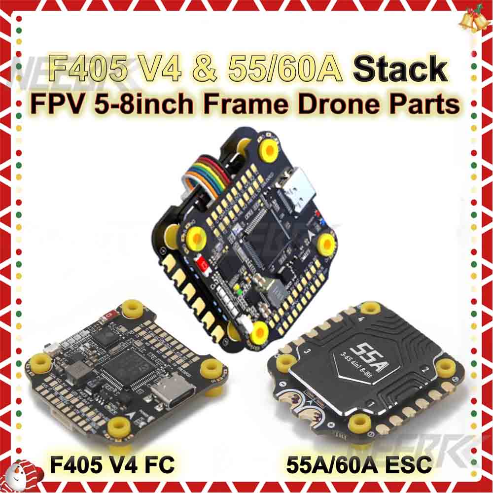 Rc Hobby Fly Store - ชุดควบคุมการบิน F405 V4 F4 Stack พร้อม