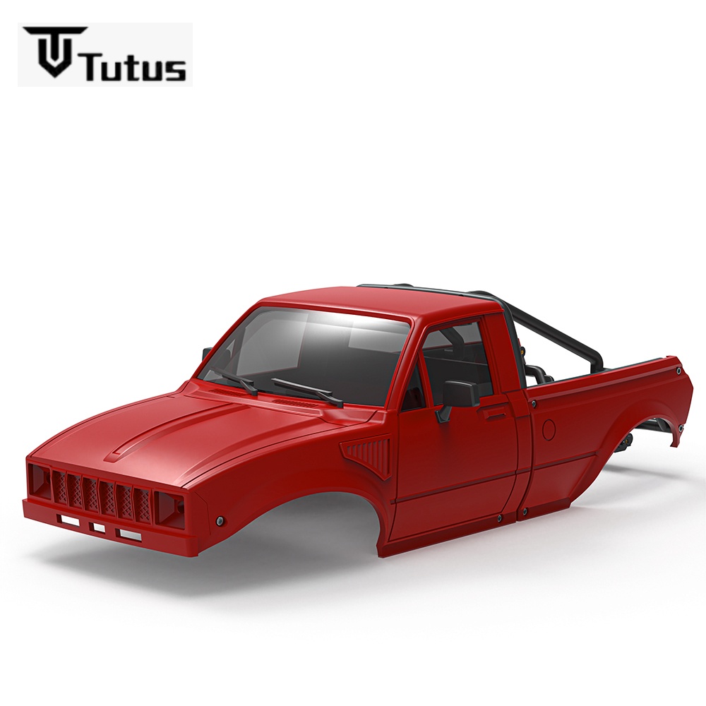 Body Shell Rc - เปลือกตัวถังรถกระบะแบบแข็งพร้อมแร็คหลังคา สำหรับรถ RC Crawler Axial SCX24