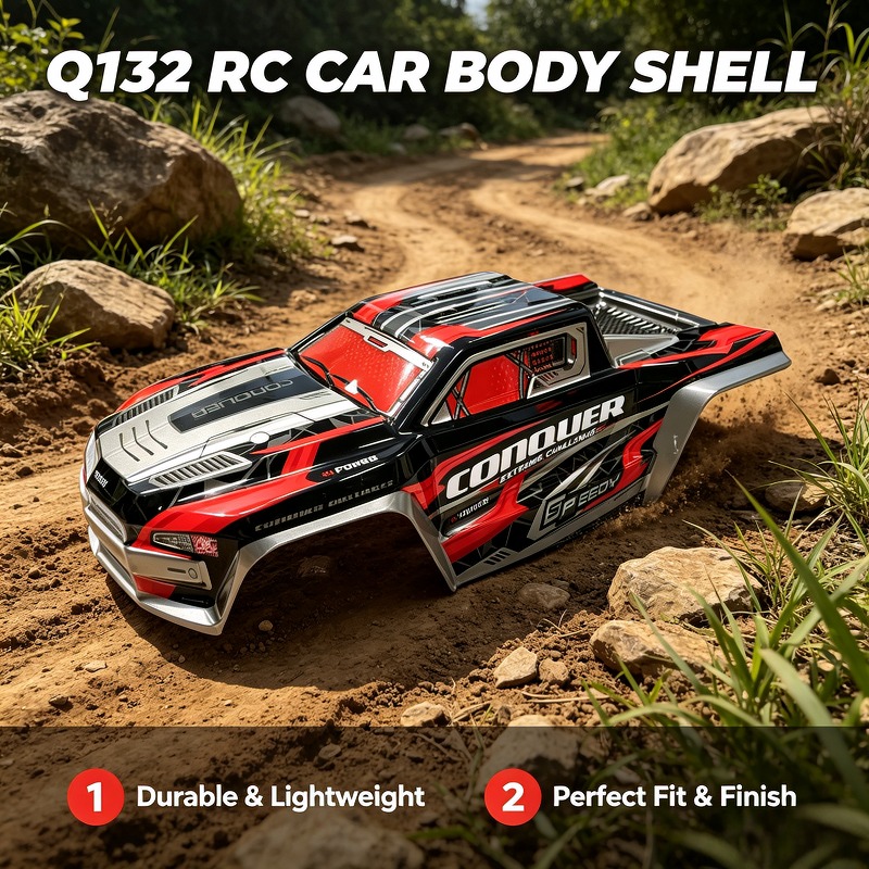 Body Shell Rc - อะไหล่รถ RC รุ่น Q132B - ตัวถังทดแทน