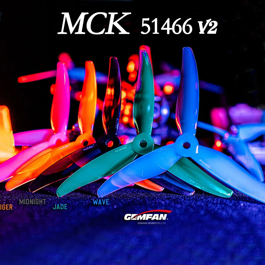 Rc Hobby Fly Store - 24 pcs/12 คู่ Gemfan 51466 V2