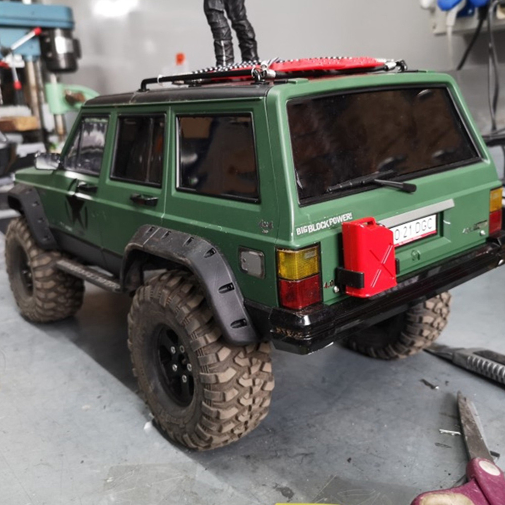 Body Shell Rc - ตัวถังรถเชโรกีพลาสติกแข็งพ่นสี ฐานล้อ 313 มม. สำหรับรถ RC