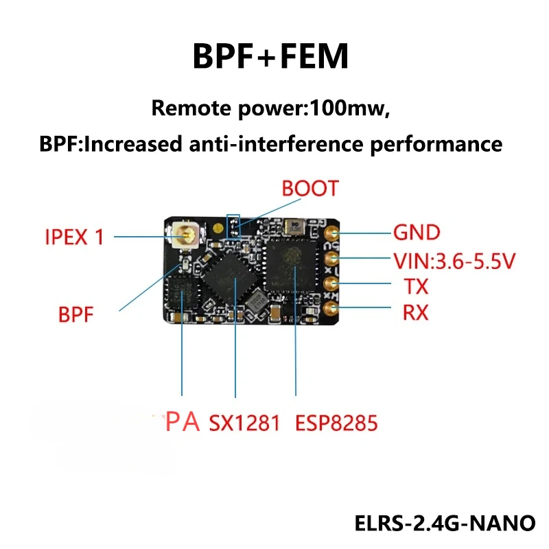 Elrs 2.4GHz NANO expresslrs ตั - Rc Hobby Fly Store บทวิจารณ์และราคา