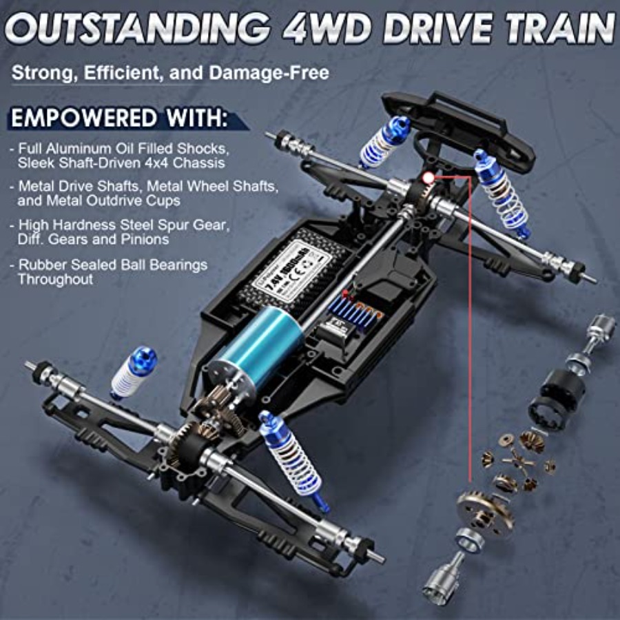 รถบรรทุกมอนสเตอร์ RC ขับเคลื่อ - Rc Hobby Grade Monster Truck บทวิจารณ์และราคา