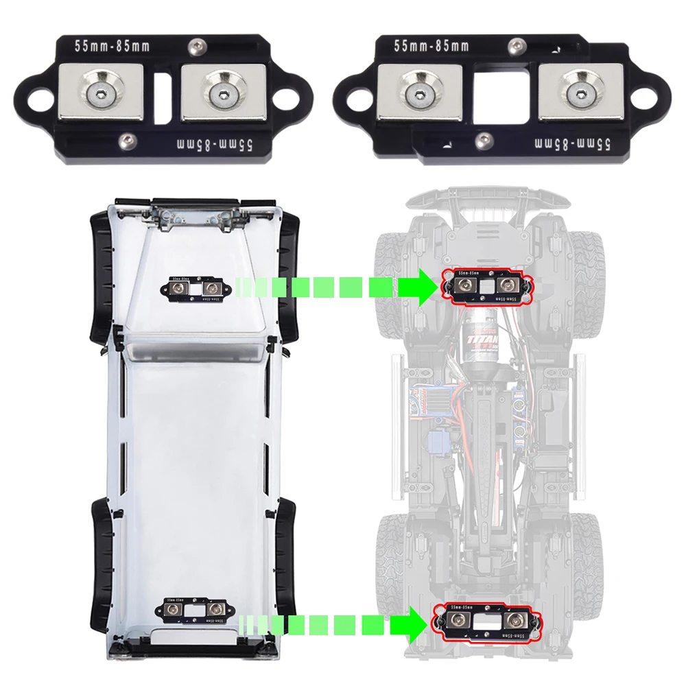 4PCS 55-85 มม.แม่เหล็กโพสต์ที่ - Body Shell Rc บทวิจารณ์และราคา