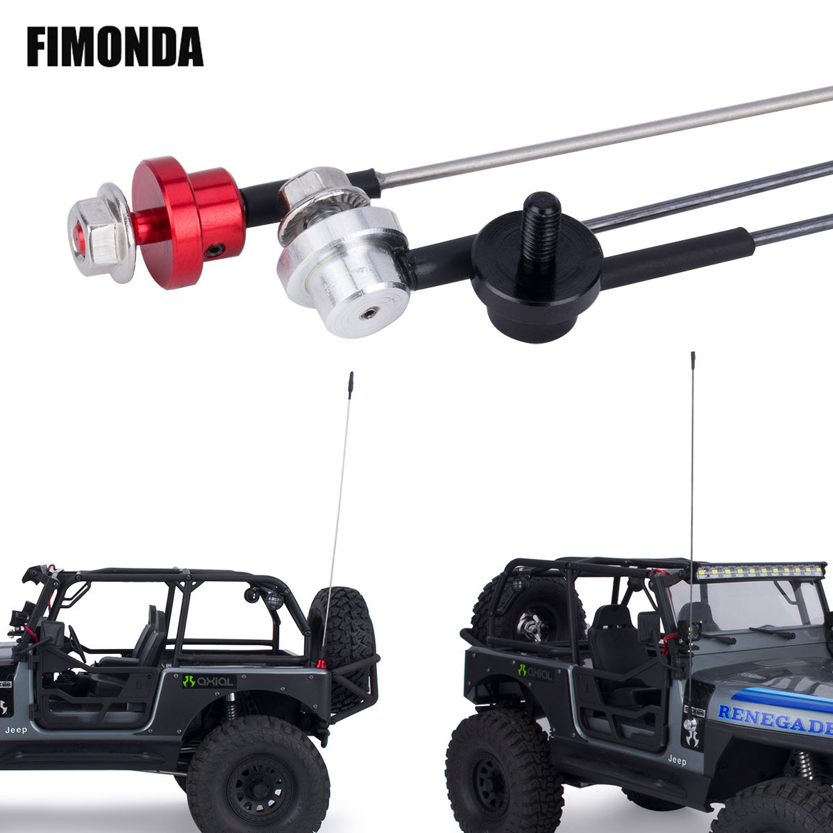 50 ซม.โลหะปรับจําลองเสาอากาศแท - Rc Crawler 4X4 บทวิจารณ์และราคา