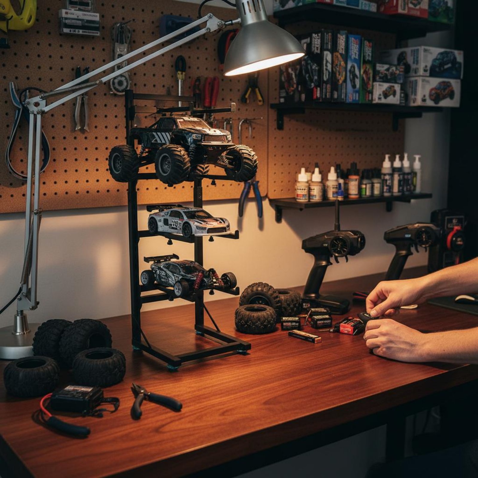ชั้นวางรถ RC ประหยัดพื้นที่ ชั - Rc Hobby Garage บทวิจารณ์และราคา