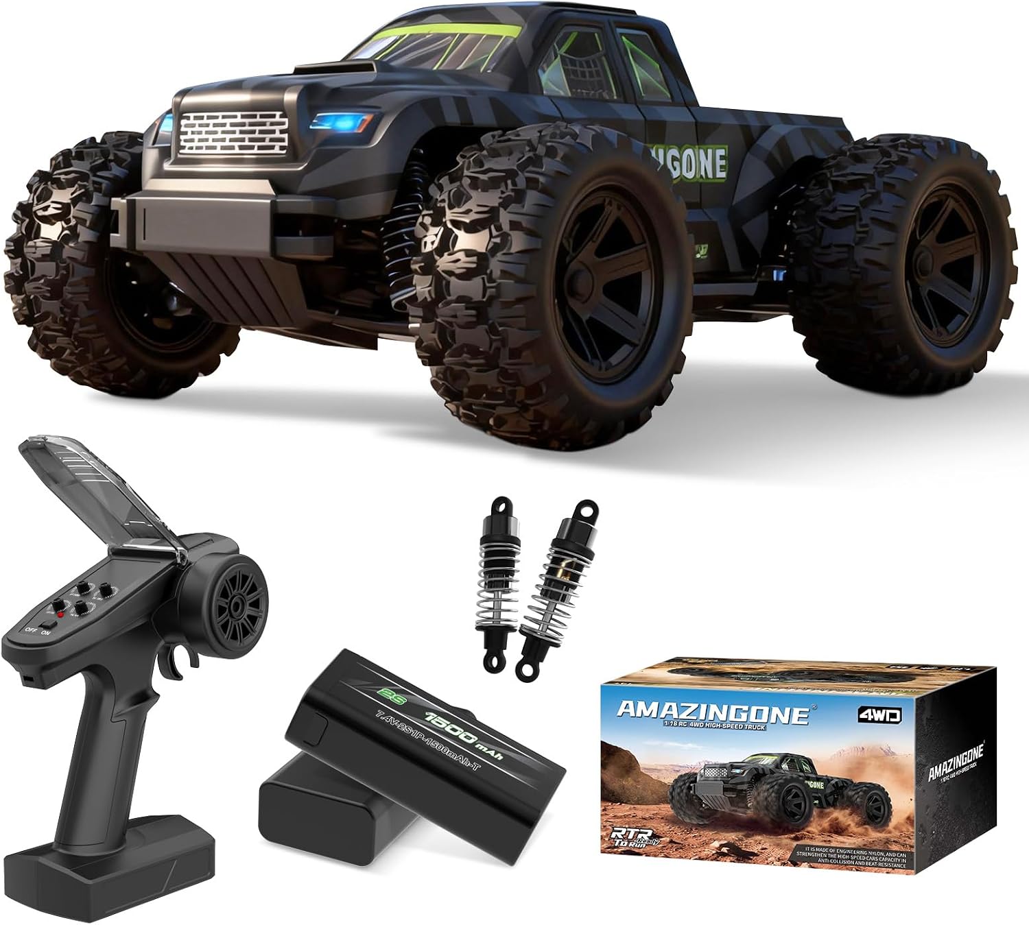 JT18W รถบังคับวิทยุ 4WD ความเร - Rc Hobby Grade Monster Truck บทวิจารณ์และราคา